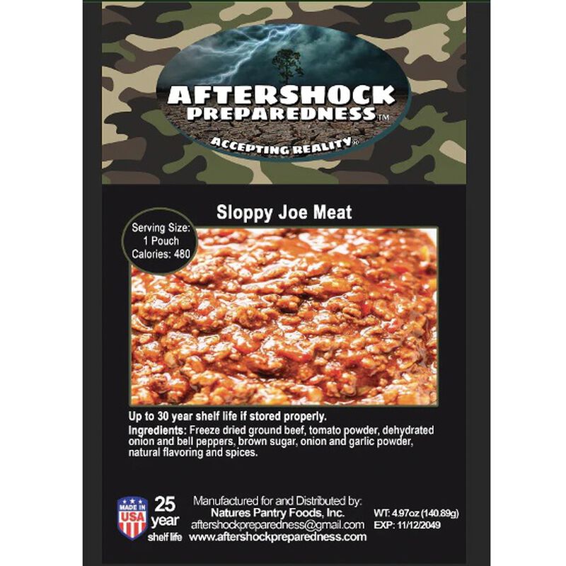 Sloppy Joe Meat | 1 Pouch | Aftershock Preparedness, , large image number 0